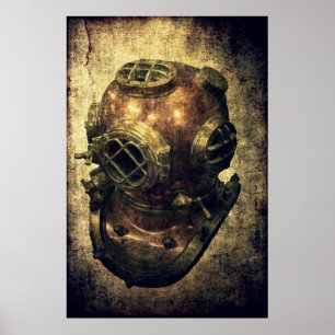 POSTER CASQUE DE DIVERSES COMMERCIALES