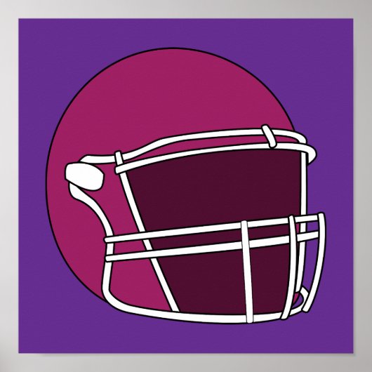 Poster Casque de football (Devant)