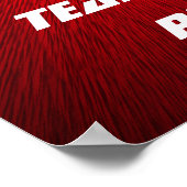 Poster Casque de football blanc et rouge (Coin)