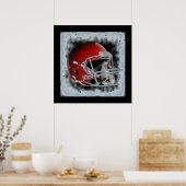 Poster Casque de football Pop Art (Cuisine)