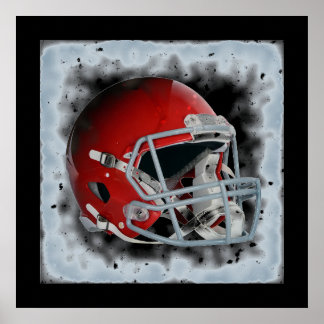 Poster Casque de football Pop Art
