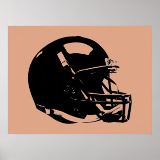Poster Casque de football Pop Art