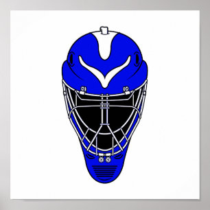Poster Casque de gardien bleu