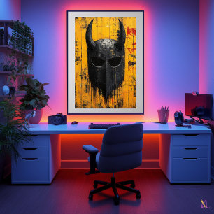 Poster Casque de guerre Viking – Héritage du guerrier nor