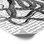 Poster Casque de pieuvre et de plongée (Coin)