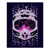 Poster Casque de vélo graphique (Devant)