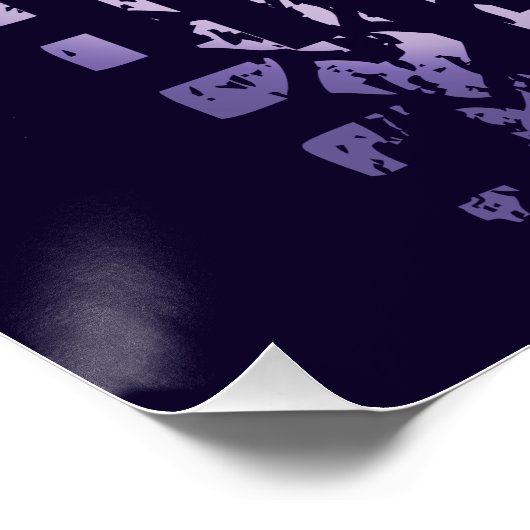 Poster Casque de vélo graphique (Coin)