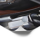 Poster Casque et veste de souris mignonne à moto (Coin)