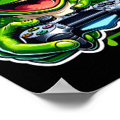 Poster Casque Jeux Vidéo Grenouille Gaming (Coin)