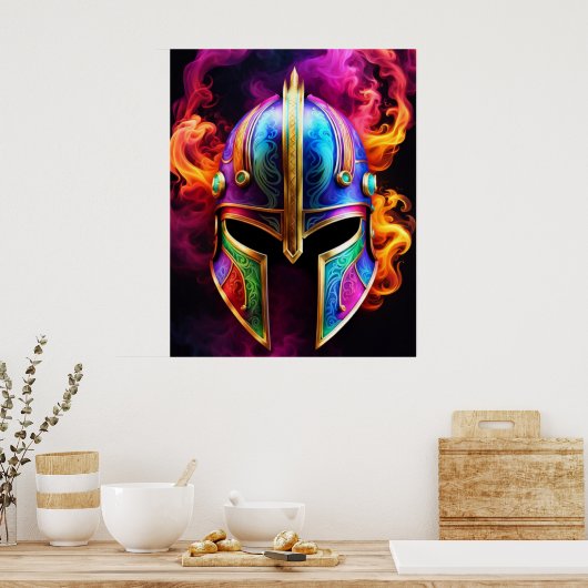 Poster Casque Spartan (Cuisine)