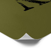 Poster Casque spartiate Molon Labe Grunge (Coin)