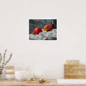 Poster Casques d'Escalade sur rochers (Cuisine)