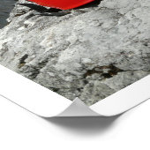 Poster Casques d'Escalade sur rochers (Coin)