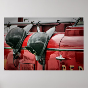 Poster casques d'incendie