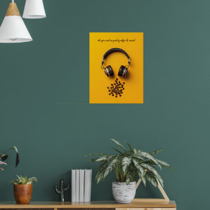 Poster Casques et haricots à café