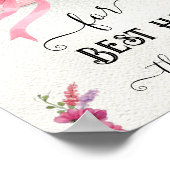 Poster Casquette à fleurs roses Derby Fête des mariées Me (Coin)