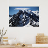 Poster Casquette blanc : Le Sommet du Mont Blanc (Cuisine)