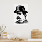 Poster Casquette Bowler (Cuisine)