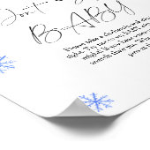 Poster Casquette de Noël - Ne pas dire bébé (Coin)