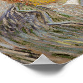 Poster Casquette de paille auto-portrait Van Gogh (Coin)