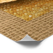 Poster Casquette de paille et fleurs de lavande Photograp (Coin)