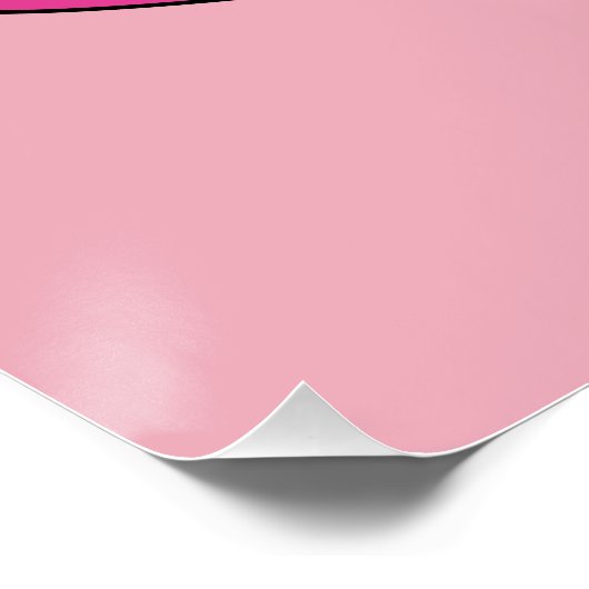 Poster Casquette de sorcière rose (Coin)