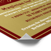 Poster Casquette et baguette de magicien, publicité de ma (Coin)