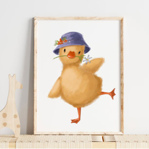 Poster Casquette floral de poussette pour bébé Imprimer