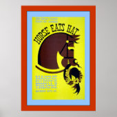 Poster Casquette Horse Eats (Devant)