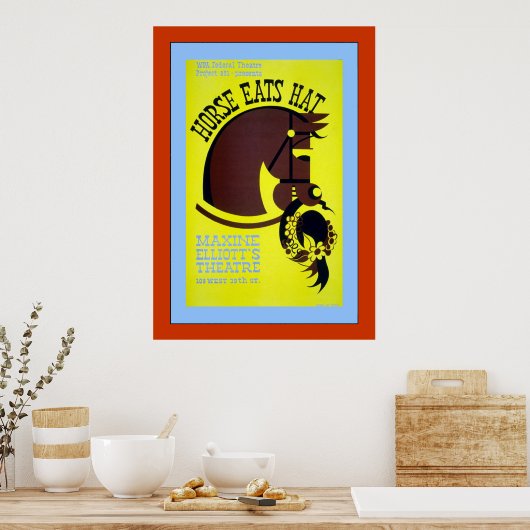 Poster Casquette Horse Eats (Cuisine)