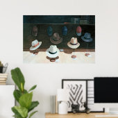 Poster Casquette Shop 1990 (Bureau à domicile)