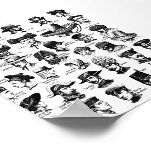 Poster Casquette vintage (Coin)