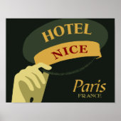 Poster Casquettes de Nice Hotel Paris (Devant)