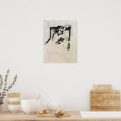 Poster Cassatt - À genoux dans un fauteuil (Cuisine)