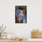 Poster Cassatt - Bain pour enfants (Cuisine)