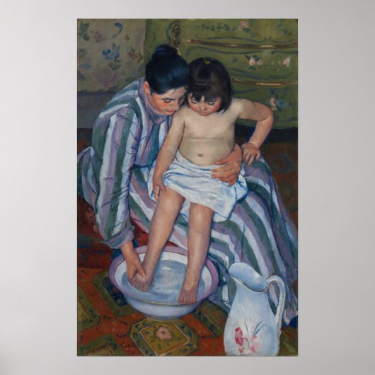 Poster Cassatt - Bain pour enfants (Devant)
