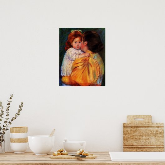 Poster Cassatt - Baiser maternel 1896 (Cuisine)