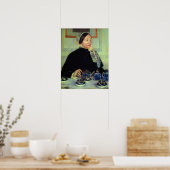 Poster Cassatt - Dame à la table à thé 1885 (Cuisine)