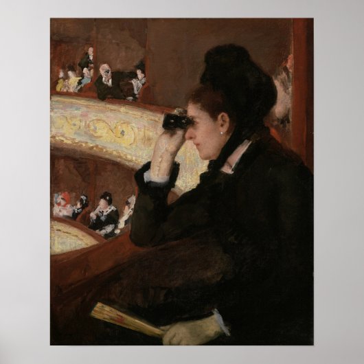 Poster Cassatt - Dans une loge (Devant)