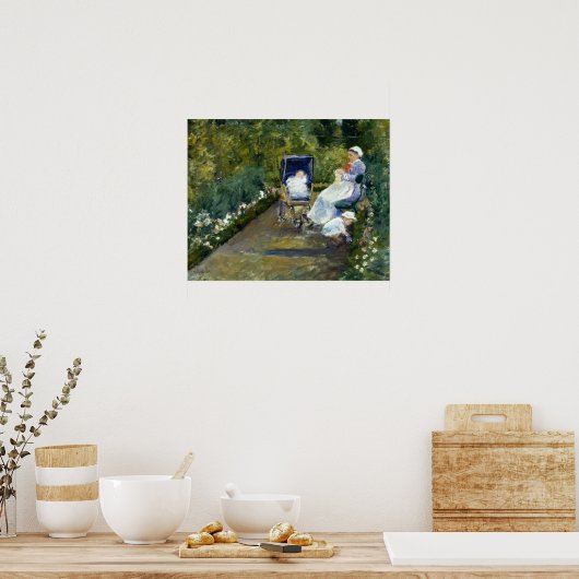 Poster Cassatt - Enfants En Jardin (L'Infirmière) (Cuisine)