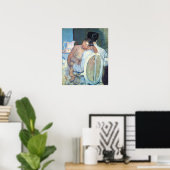 Poster Cassatt - Femme Assis Avec Un Enfant Dans Les Bras (Bureau à domicile)