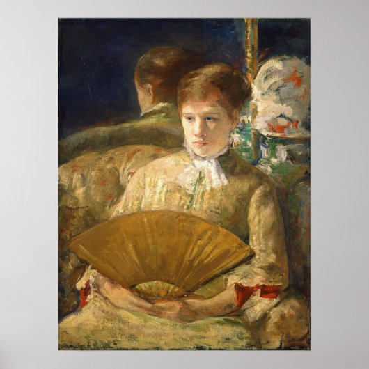 Poster Cassatt - Femme au ventilateur (Devant)