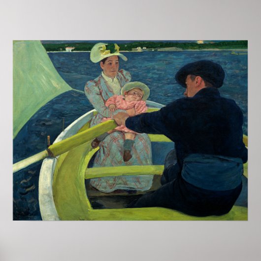 Poster Cassatt - Fête en bateau (Devant)