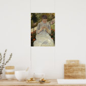 Poster Cassatt - Fille au jardin (Cuisine)