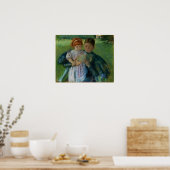 Poster Cassatt - Infirmière Lecture À Petite Fille (Cuisine)
