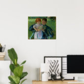 Poster Cassatt - Infirmière Lecture À Petite Fille (Bureau à domicile)
