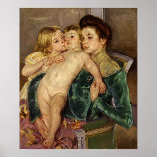 Poster Cassatt - La Caresse (Devant)