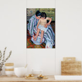 Poster Cassatt - Le bain de l'enfant (Cuisine)
