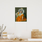 Poster Cassatt - Margot En Robe Orange (Cuisine)