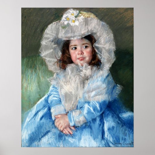 Poster Cassatt - Margot (Lefebvre) En Bleu (Devant)